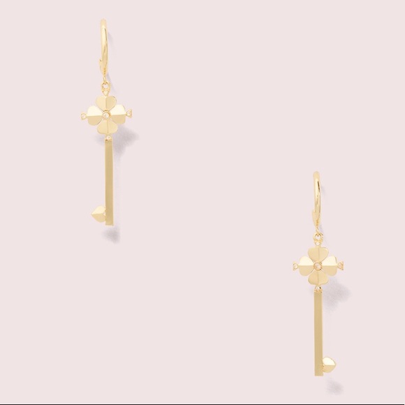 Kate Spade Legacy Logo Drop Key Earrings - Picture 2 of 3